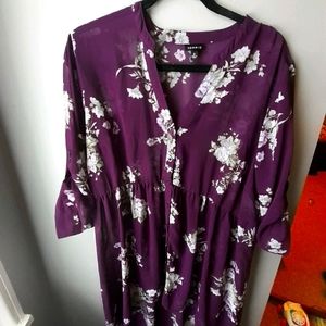 Torrid Sheer Babydoll Hi-lo top (Lexie) size 0